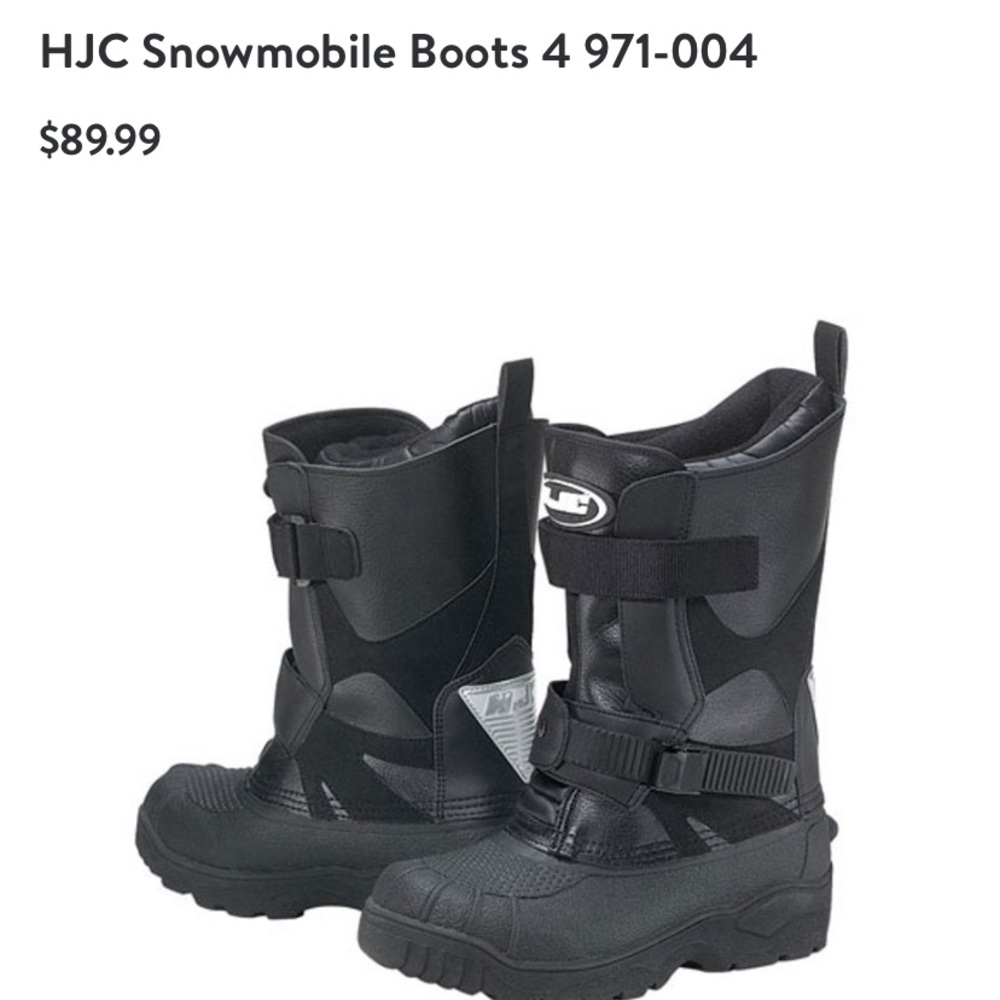 HJC kids snowmobile boots size 4